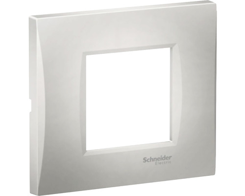 Ramă aparataje Schneider Easy Styl 2 module, decorativă, plastic argintiu-0