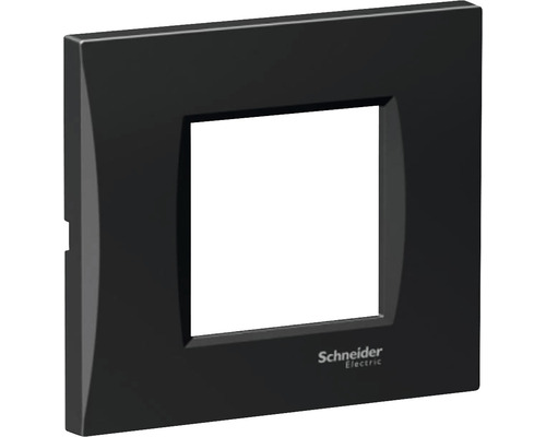 Ramă aparataje Schneider Easy Styl 2 module, plastic negru metalizat