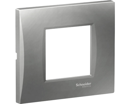 Ramă aparataje Schneider Easy Styl 2 module, plastic gri fumuriu