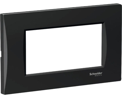 Ramă aparataje Schneider Easy Styl 4 module, plastic negru metalizat