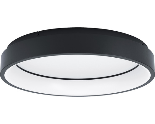 Plafonieră cu LED integrat Eglo Crosslink 6,5W 3400 lumeni, lumină RGBW, negru Lumină de plafon rotundă