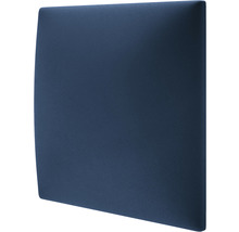 Panou decorativ tapițat Riviera albastru închis 30x30 cm, aspect de catifea