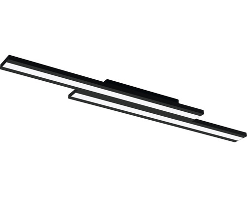 Plafonieră cu LED integrat Eglo Crosslink 21W 3100 lumeni, lumină RGBW, negru Plafonieră LED neagră