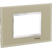 Ramă aparataje Schneider Easy Styl 3 module, sticlă maro deschis-thumb-0 Ramă aparataje Schneider Easy Styl 3 module, sticlă maro deschis-thumb-0