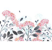 Ilustrație cu model floral și ramuri