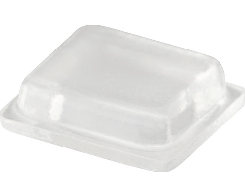 Protecţii pentru mobilă Tarrox 10x10x2,5mm, plastic transparent, pachet 4 bucăți, autoadezive