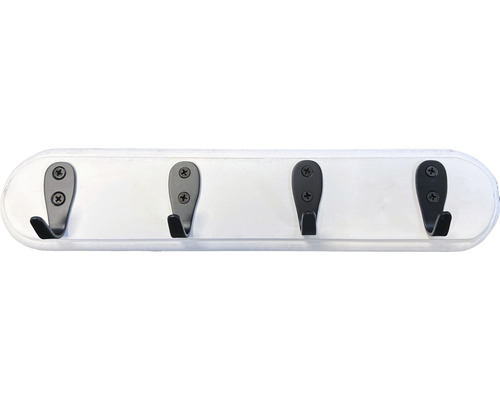 Bara de haine cu patru cârlige pentru montare pe perete