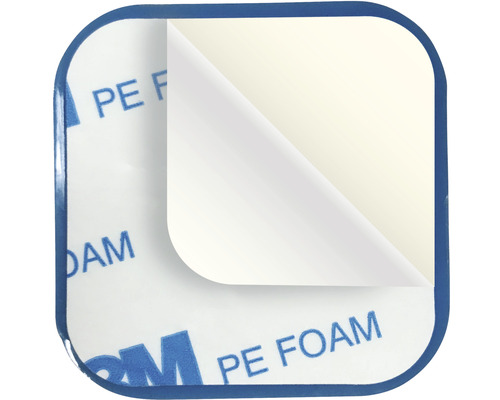 Pad adeziv pătrat din spumă PE 3M cu folie de protecție detașabilă