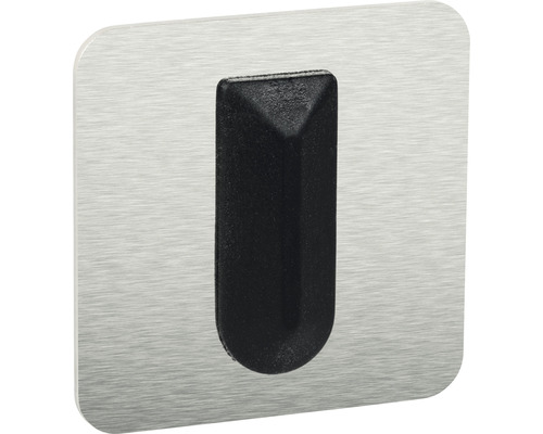 Opritor de ușă fix, Tarrox, cu prindere în perete 33x33mm T4 oțel inoxidabil Cârlig metalic pentru haine cu cauciuc