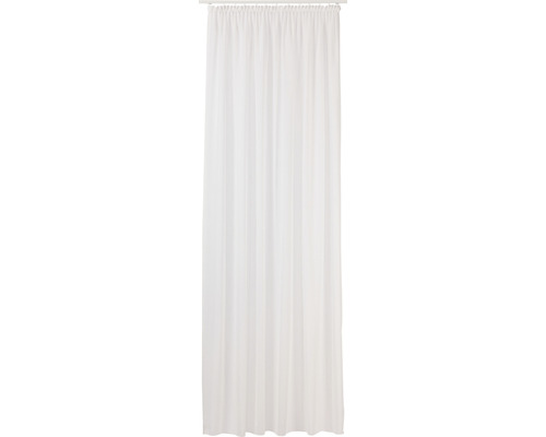 Perdea glisantă albă cu bandă de încrețire