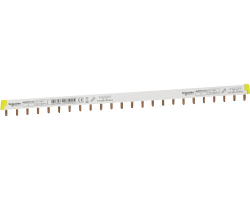 Bară busbar tip pieptene Schneider Acti9 1P 100A 24x, pentru tablouri electrice Conector furculiță Schneider Electric pentru instalații electrice