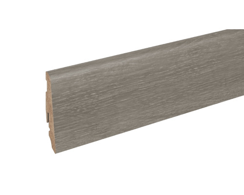 Plintă SKANDOR MDF FU60L stejar gri închis 2400x58x19 mm Plintă cu structură din lemn