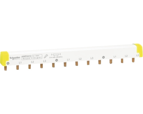 Bară busbar tip pieptene Schneider Acti9 3P+N 100A 12x, pentru tablouri electrice Șină de fază Schneider Electric