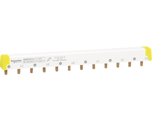 Bară busbar tip pieptene Schneider Acti9 3P+N 100A 12x, pentru tablouri electrice, marcaj N/L1/N/L2/N/L3 Bară busbar tip pieptene Schneider Acti9 3P+N 100A 12x, pentru tablouri electrice, marcaj N/L1/N/L2/N/L3