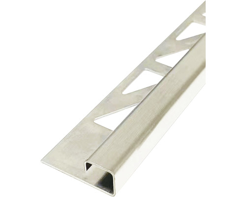 Profil de capăt pătrat din oțel inoxidabil 11 mm 3 m Profil pentru faianță din metal