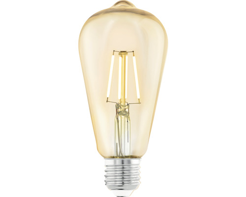 Bec vintage LED Eglo E27 4W, glob pară ST64, durată viață 15.000 h