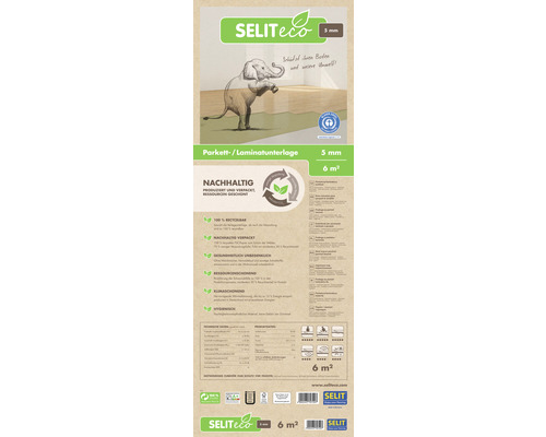 Ambalaj Selit Eco folie parchet și laminat, grosime de 5 mm pentru o suprafață de 6 metri pătrați