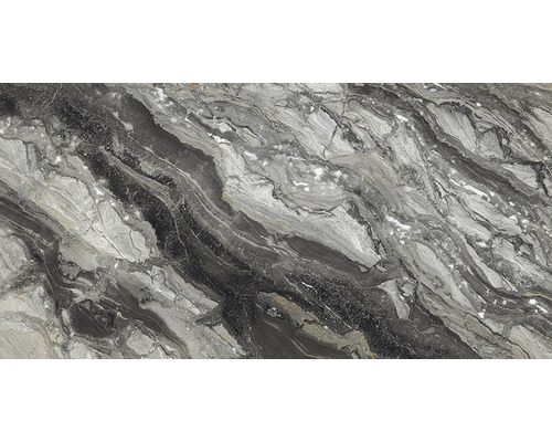 Gresie interior porțelanată glazurată Even Grey rectificată 80x160 cm