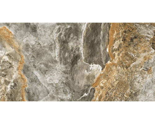 Gresie interior porțelanată Rock Stone Beige rectificată 60x120 cm