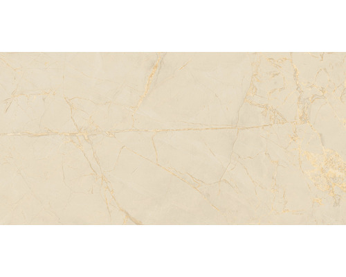 Gresie interior porțelanată glazurată Golden French Crema rectificată 60x120 cm