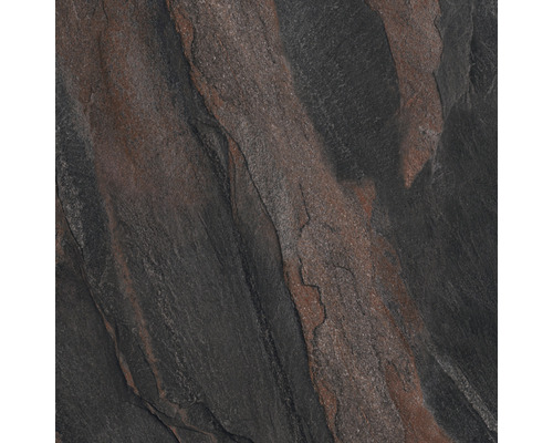 Gresie interior porțelanată Slate Anthracite F PC rectificată 60X60