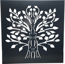 Element decorativ metalic cu motiv de copac pentru interior