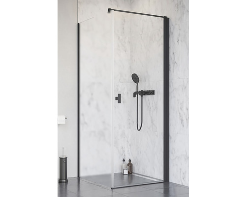 Ușă cabină duș Radaway NES Black KDJ I 90x200 cm dreapta sticlă transparentă profil negru