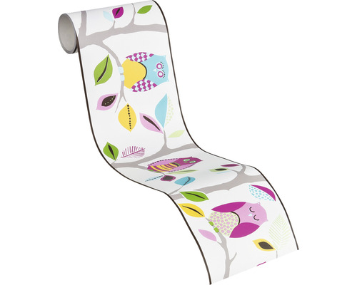 Rola de tapet cu model de bufnițe pe ramuri