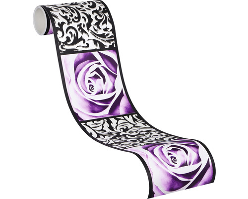 Rola de tapet cu trandafiri și ornamente