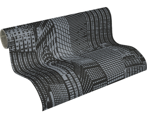 Rola de tapet cu model de clădiri