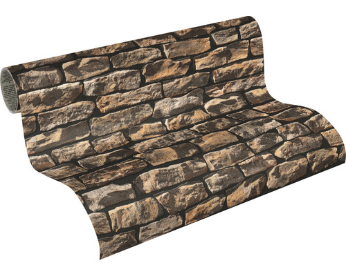 Rola de tapet cu model de perete de piatră