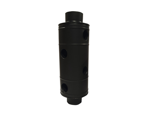 Burlan recuperator negru cu găuri Ø120 mm Burlan recuperator negru cu găuri Ø120 mm