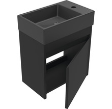 Dulap de bază pentru lavoar cu lavoar și ușă deschisă