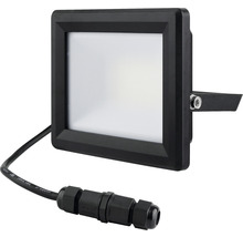 Reflector LED negru cu cablu și conector