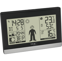 Stație meteo digitală cu afișaj al temperaturii interioare și exterioare