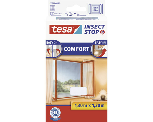 Plasă țânțari pentru ferestre tesa Insect Stop Comfort albă 130x130 cm Plasă țânțari pentru ferestre tesa Insect Stop Comfort albă 130x130 cm
