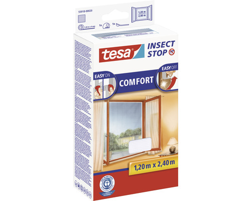 Tesa Insect Stop Comfort plasă de protecție împotriva insectelor 1,20 metri pe 2,40 metri ambalaj