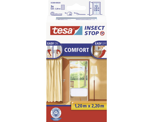 Plasă țânțari pentru ușă tesa Insect Stop Comfort albă 65x220 cm, set 2 buc.