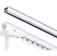 Bară de perdea cu accesorii pentru fixarea perdelelor
