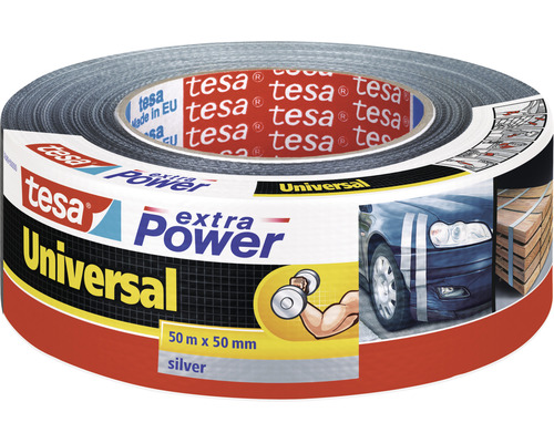 Bandă pentru reparații tesa extra Power Universal argintie 50 m x 50 mm-0