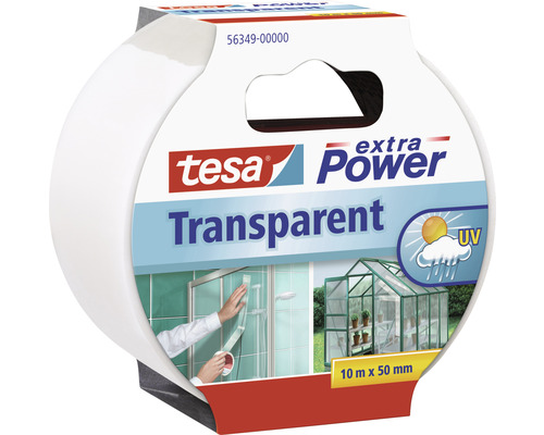 Bandă tesa extra Power Transparent 10 m x 50 mm transparentă Bandă adezivă transparentă Tesa Extra Power, 10 metri pe 50 milimetri