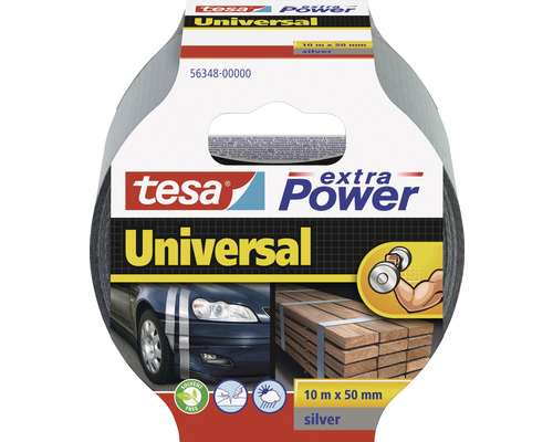 Bandă pentru reparații tesa extra Power Universal argintie 10 m x 50 mm