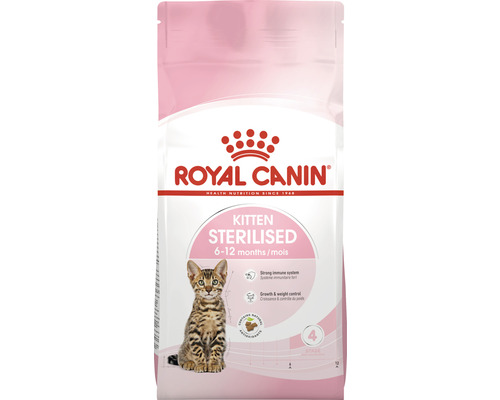 Hrană uscată pentru pisici Royal Canin Kitten Sterilised 2 kg Hrană pentru pisici Royal Canin pentru pisoi sterilizați cu vârsta cuprinsă între 6 și 12 luni