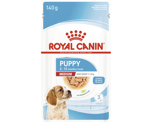 Hrană umedă pentru câini Royal Canin Medium Puppy 140 g-0