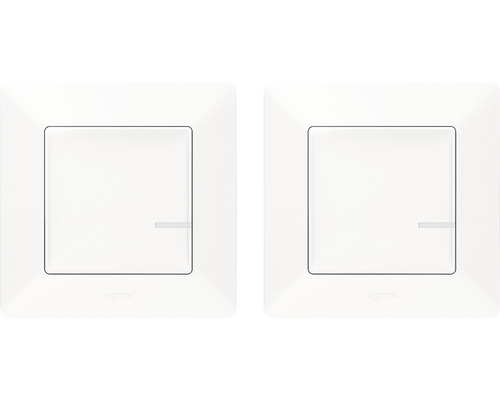Set întrerupător simplu & întrerupător tip telecomandă Legrand Valena Life with Netatmo, alb, conexiune ZigBee, 2 piese Set întrerupător simplu & întrerupător tip telecomandă Legrand Valena Life with Netatmo, alb, conexiune ZigBee, 2 piese