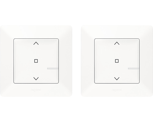 Set întrerupătoare pentru jaluzele Legrand Valena Life with Netatmo, simbol săgeți sus-nul-jos, alb, conexiune ZigBee, 3 piese Set întrerupătoare pentru jaluzele Legrand Valena Life with Netatmo, simbol săgeți sus-nul-jos, alb, conexiune ZigBee, 3 piese