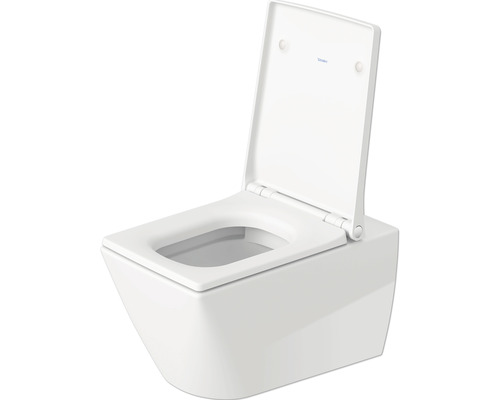 Vas WC suspendat cu spălare adâncă, cu capacul deschis