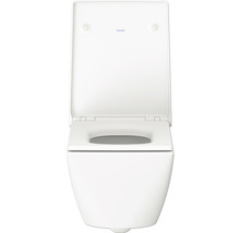 Vas WC suspendat cu spălare profundă, cu margine deschisă și logo Duravit