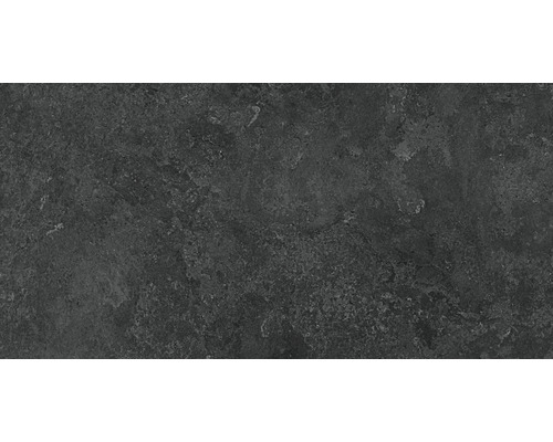 Placă de podea închisă la culoare cu aspect de piatră