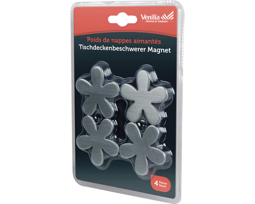 Pachet cu patru greutăți magnetice pentru față de masă în formă de floare